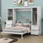 Grand lit escamotable mural avec tablettes-1786317013
