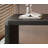 Black Half-circle Solid Wood desk-961517762