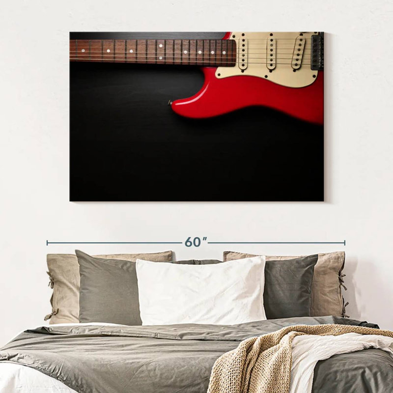 Guitare électrique Abarca Classic Red, H 8 po x l 12 po