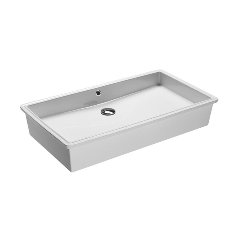 Ceramica 33.3'' L Bathroom Sink