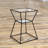 Imane Glass Top End Table