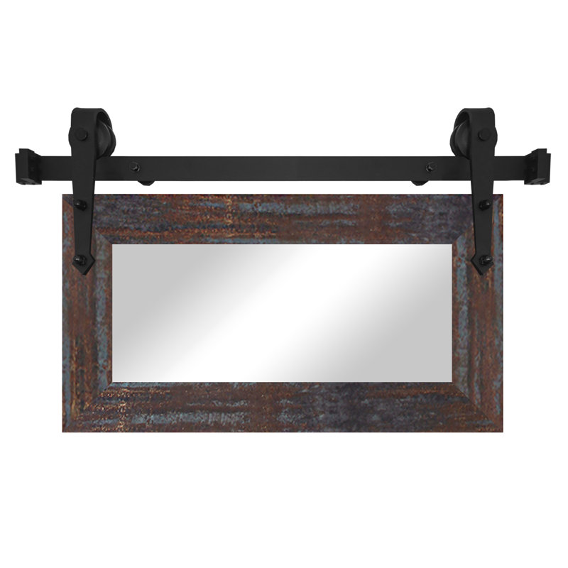 Ranchester Flat Wall Mirror, Blonde Maple, 33" x 54"