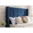 54" Headboard Queen Bed, Attractive Tufting, Nailhead Trimmed Wingback, Blue Velvet, No Box Spring, Rapid Assembly Process Charming Buttoned Trim, Quick Manual-2082213710-2082213708