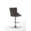 Portland Swivel Upholstered and Velvet Adjustable Height Bar Stool with Stainless Steel Frame-70078080