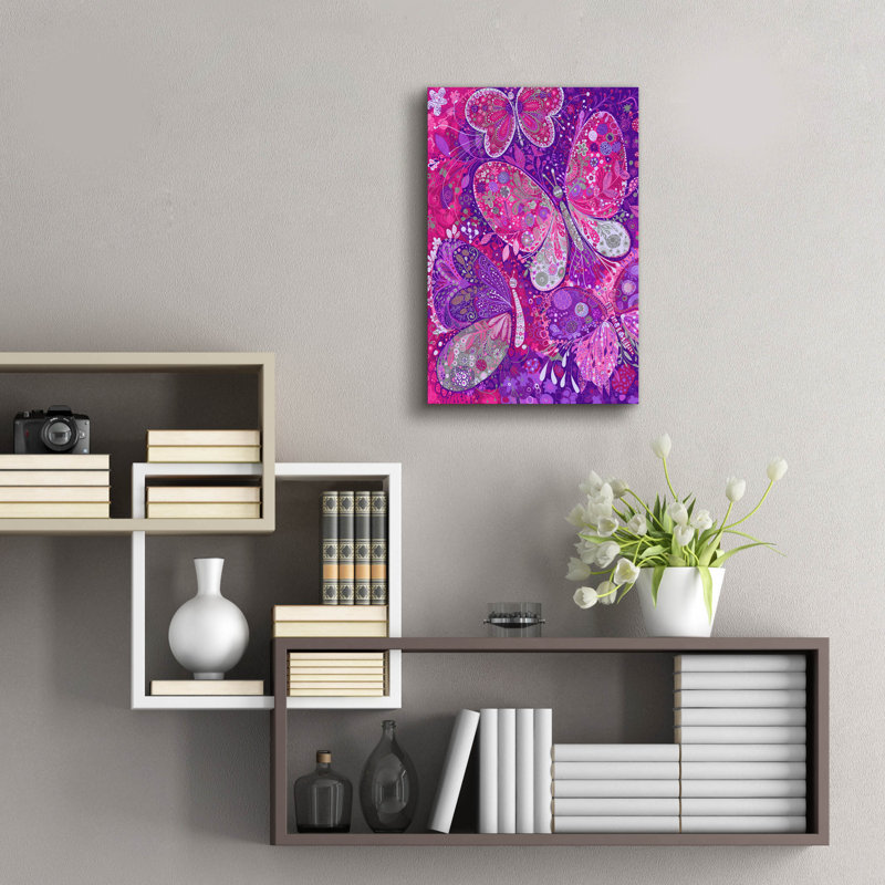  «Mariposas2» par Noemi Ibarz, art mural en verre acrylique, 12 po x 16 po, H 24 po x l 16 po x P 0,2 po