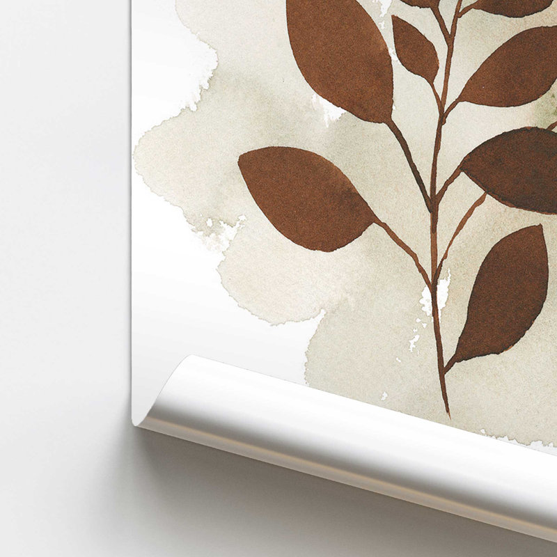 Feuilles harmoniques I print, H 10 po x l 8 po, Impression sans cadre