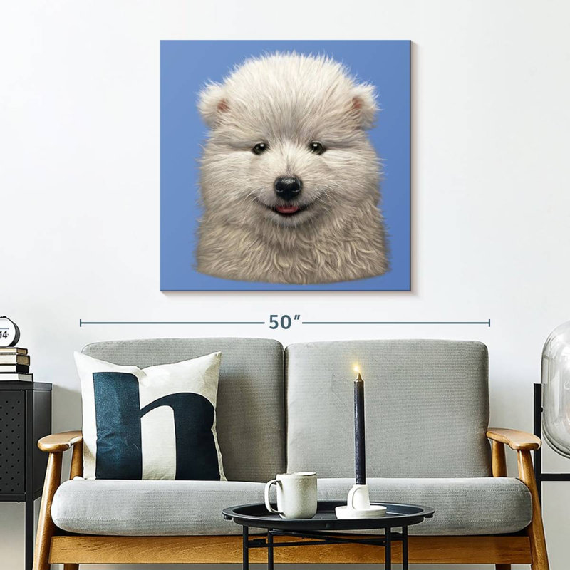 Brampt Samoyed Puppy, 30" H x 30" W