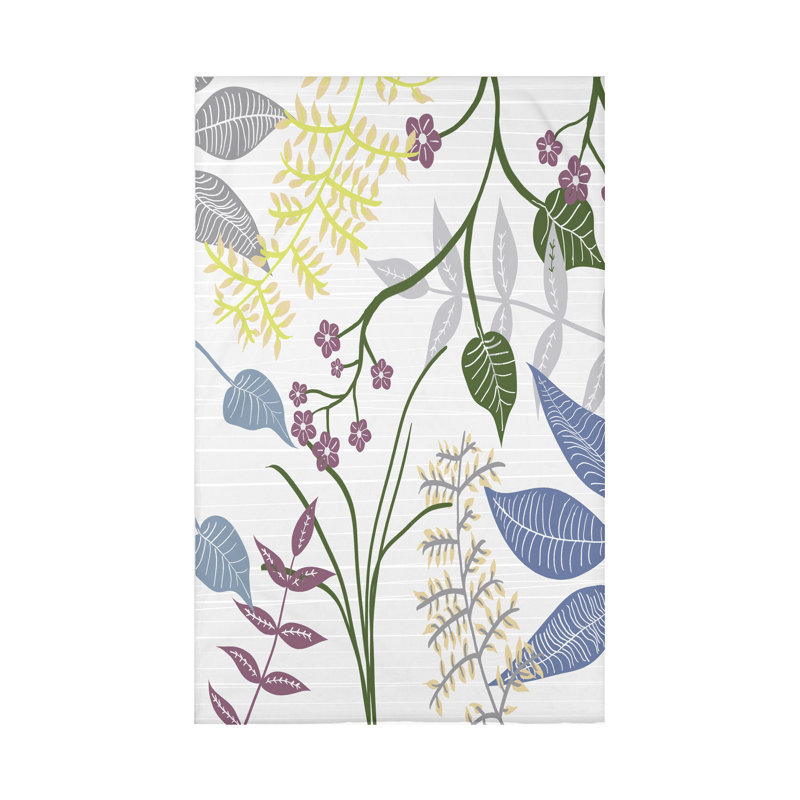 Jeté Botanical Blooms, L 60 po x l 50 po x P 0,5 po, Gris