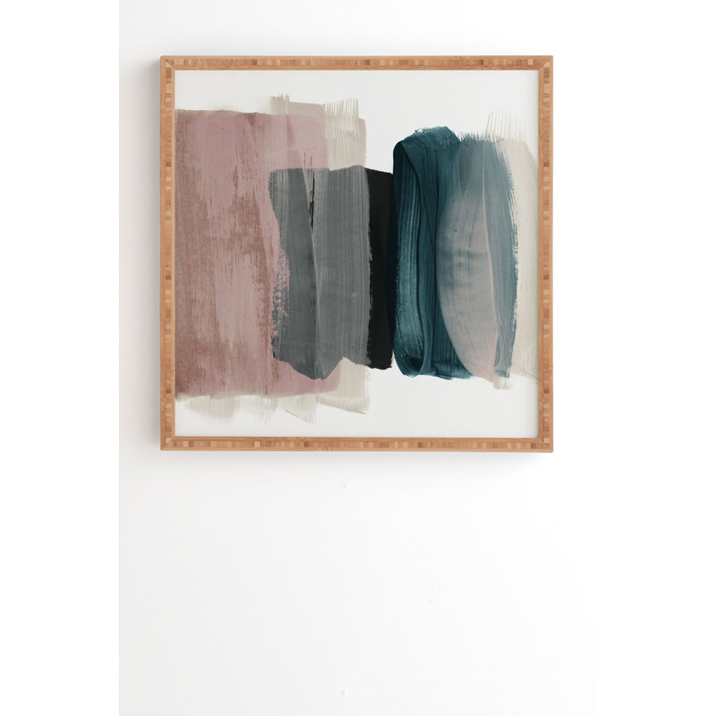 " Minimalism 1 ", 20" H x 20" W x 2" D, Bamboo Framed, No Mat