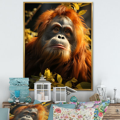 Orang-outan des singes dans la jungle ensoleillée