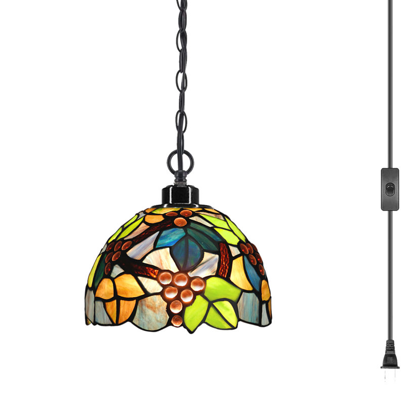 Arrowsmith 1 - Light Matte Black Dome Pendant, 6" H x 8" W x 8" D