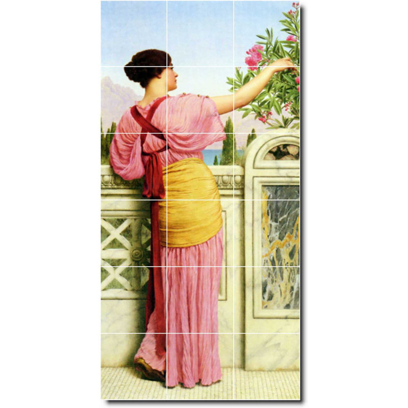 Carreau de peinture murale en céramique 24 po x 48 po 8 po x 8 po, Femme 03599