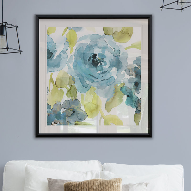 « belle blue ii », reproduction encadrée, H 30,5 po x l 30,5 po x P 1,5 po