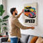 Stacked Speed Retro - Wrapped Canvas-967013940-967013931