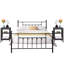Ensemble de chambre avec lit plateforme 3 pièces Kempst-921402599-921402598