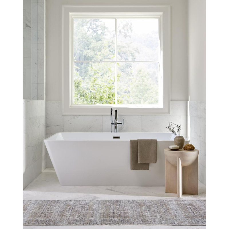 Our PNW Home x Livabliss Machine Washable Oriental Boho Dark Brown Cream Area Rug, Runner 2'7" x 10'