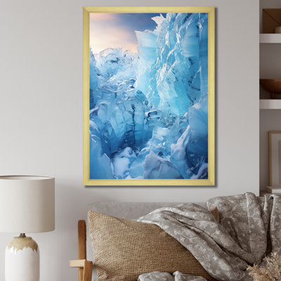Art mural sur toile Glacier Glacial Glow
