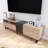 19.7" Tall Tv Stand With Drawers And Open Storage For Tv Up To 80"-189910698