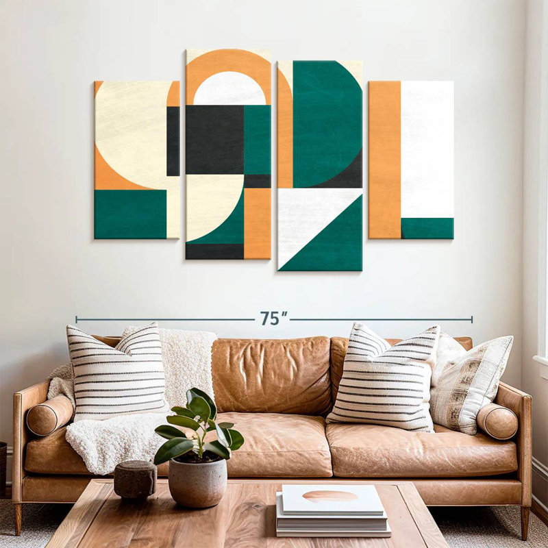 Retro Geometric Abstract IX