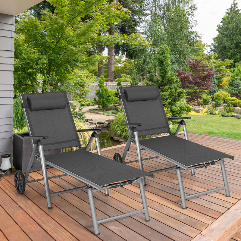 Chaise longue inclinable 68 po Alfani