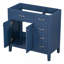 Meuble-lavabo 36 po sans lavabo, base d'armoire seulement, armoire de salle de bain avec tiroirs, structure solide et panneau de fibres à densité moyenne-761977778-761977776