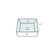 Barclay Nova 18.12'' White Fireclay Square Bathroom Sink with Overflow