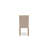3 Piece Kitchen Table Set Contains a Round Dining Room Table with Pedestal and 2 Clay Linen Fabric Upholstered Chairs, Natural-1777544590-1777544589-1777573236