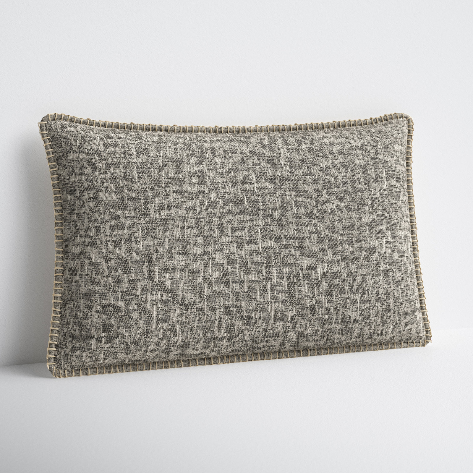 Peridot Lumbar Pillow Cover, Gray