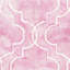 Berman Hand Tufted Wool/Cotton Geometric Rug in Rose/Ivory-20945957