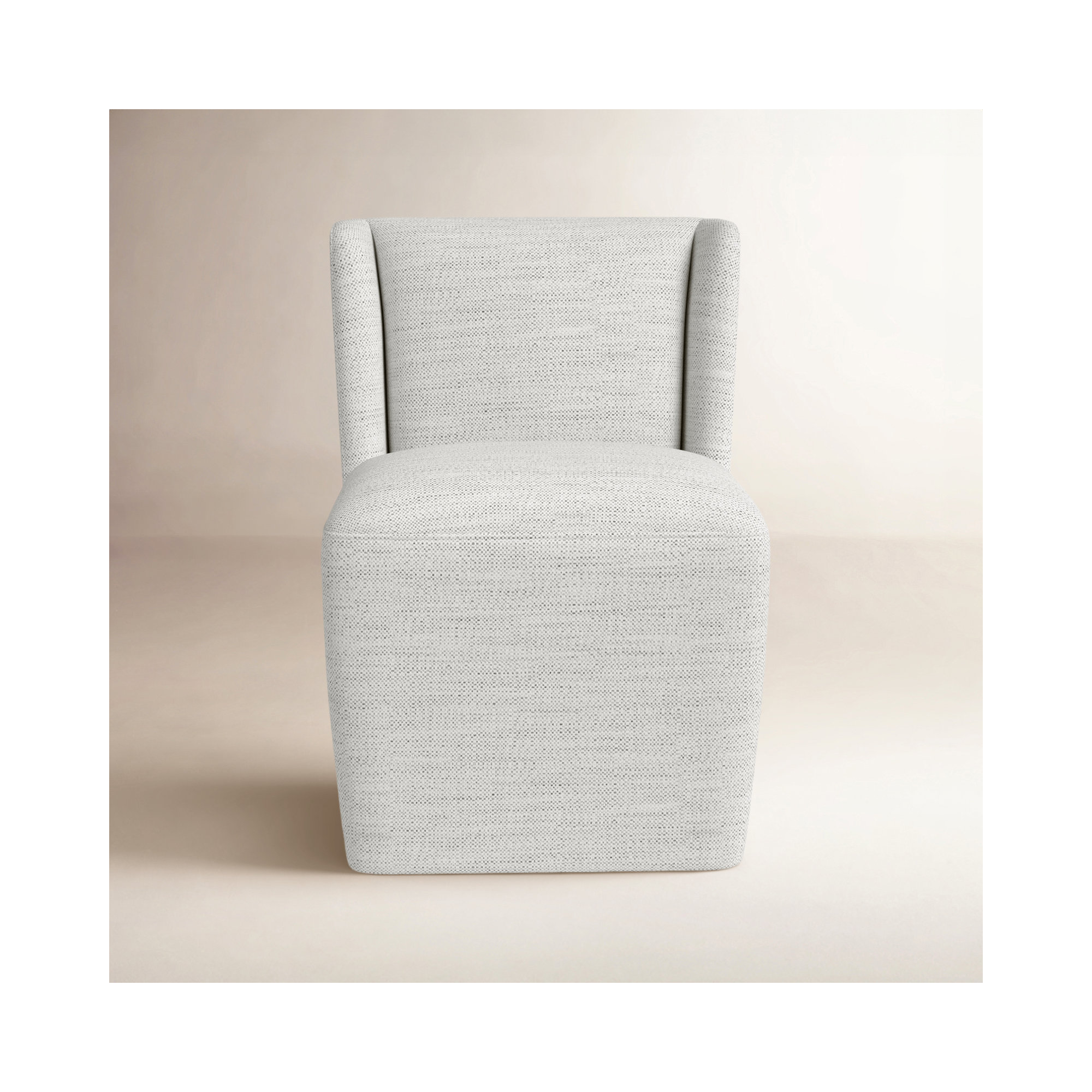 Ardeth Upholstered Side Chair, Prestige Ivory Basketweave