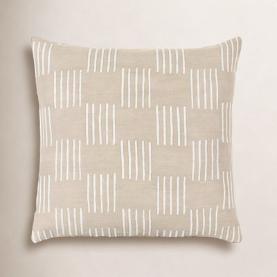 Layten Geometric Cotton Throw Pillow