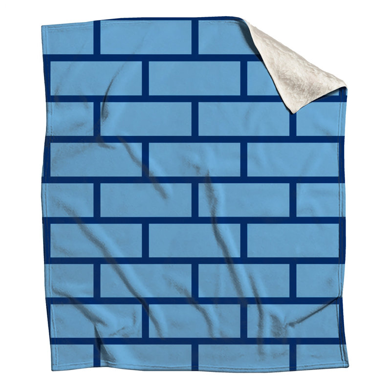 Couvertures murales bleu brique, 60in W x 80in H