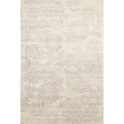Tapis contemporain beige / olive clair