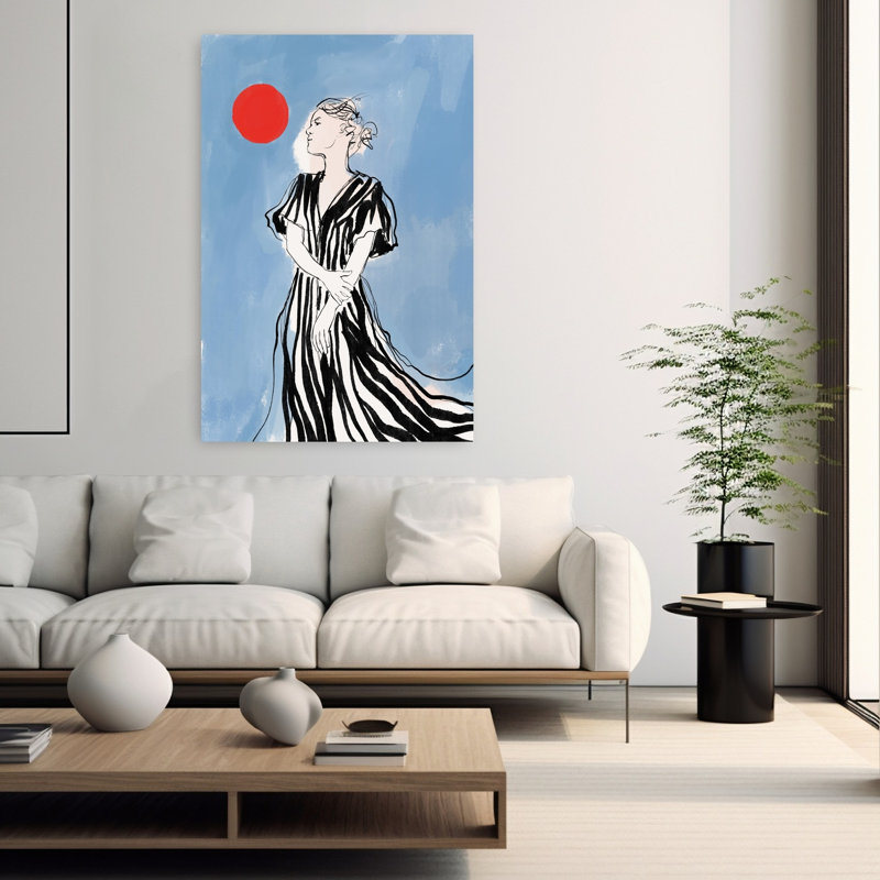 Art contemporain contemporain éthéré, H 60 po x l 40 po