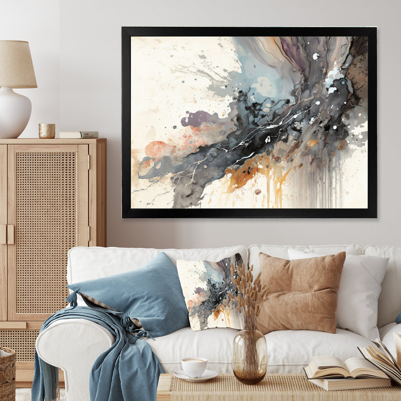 «Jazz Rhythms In Shades Of Grey II», reproduction sur toile, L 32 po x H 16 po, Impression noire sur toile encadrée