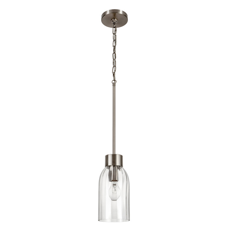 Luminaire suspendu cloche en verre 1 lumière Ribble Valley