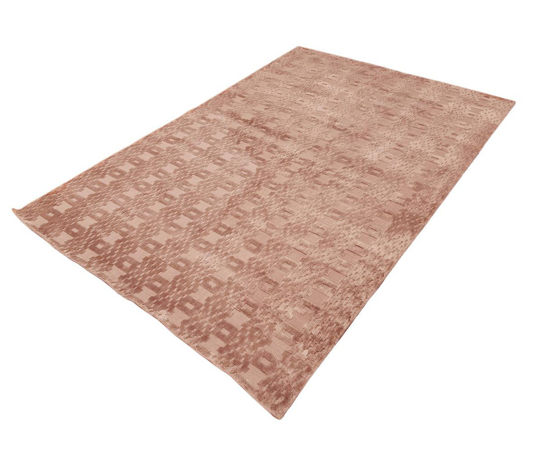 Jorge Silk Geometric Indoor Rug Dakota Fields Rug