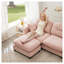 Canapé modulaire rose en U modulaire en forme de U avec repose-pieds, canapé doux en chenille touffeté-1844715080-1844715087
