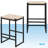 Dalraj Counter Stool with Metal Frame