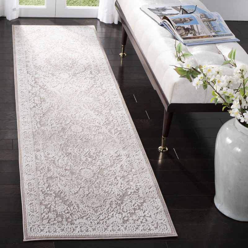 Calidia Oriental Beige/Cream Area Rug, Runner 2'3" x 8'