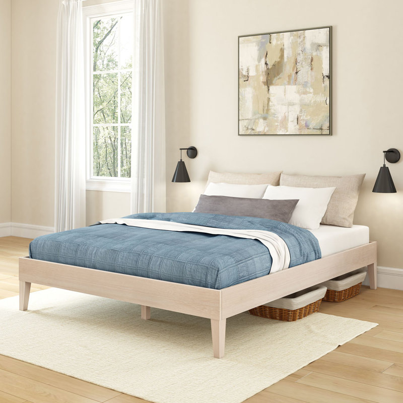 Coleman Platform Bed, Natural, Queen