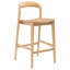Monk Counter Stool with Solid Wood Frame