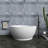 57 Inch Freestanding Solid Surface Soaking Bathtub For Bathroom