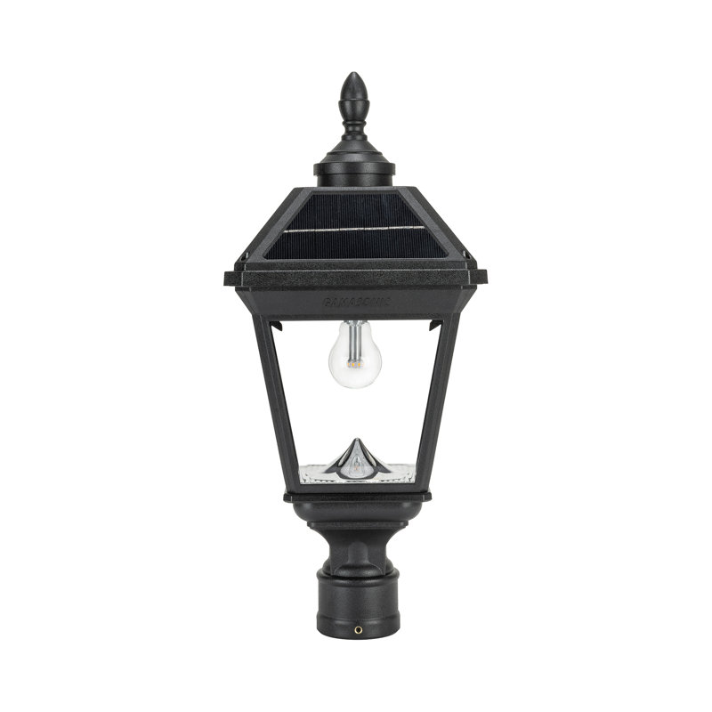 Imperial Bulb Solar Post Light with 3" Fitter