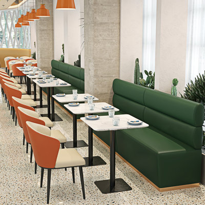 Banc rembourré en similicuir Light Luxury Fashion