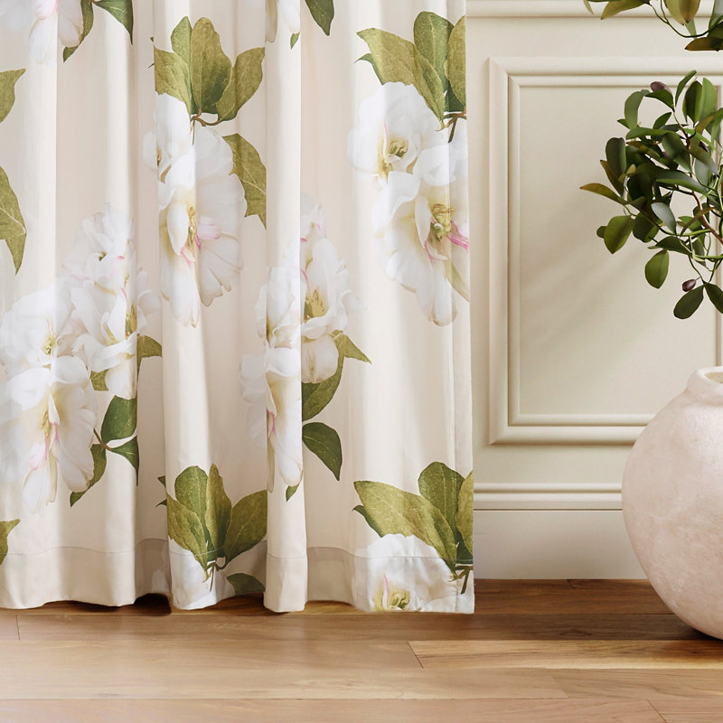 Ted Baker Gardenia Multi 50 X 84 Curtain Panel Pair (Set Of 2), 50" W x 95" L