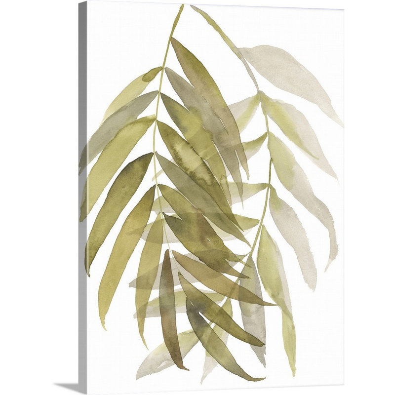 «Palm Embrace II», art mural sur toile, Toile tendue, H 48 po x l 36 po