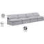 Canapé rembourré 140 po Itala-94482325