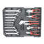 899Pcs Outil d'entretien de la maison dans une boîte à outils à 4 roulettes - trousse d'argent avec jardin