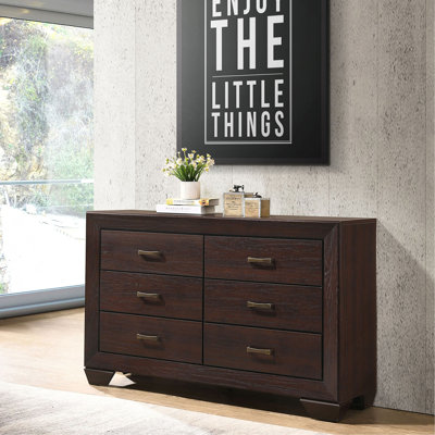 Commode de rangement Mid-Century à 6 tiroirs